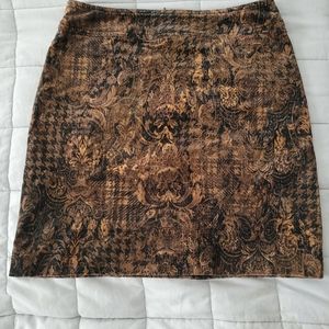Corduroy Short Pencil Skirt